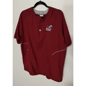 USCA baseball Pullover-Russell-Cardinal & Grey-XL-Windbreaker